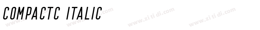 CompactC Italic字体转换